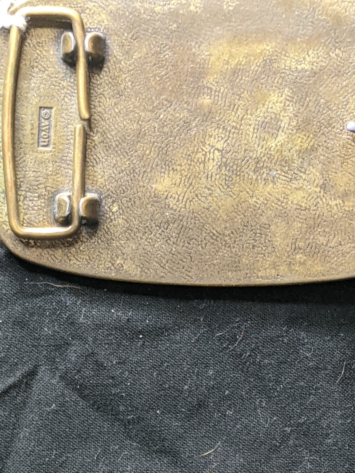 Avon Men&rsquo;s Gold Tone Airplane Aviation Metal Western Belt Buckle 1.75 in