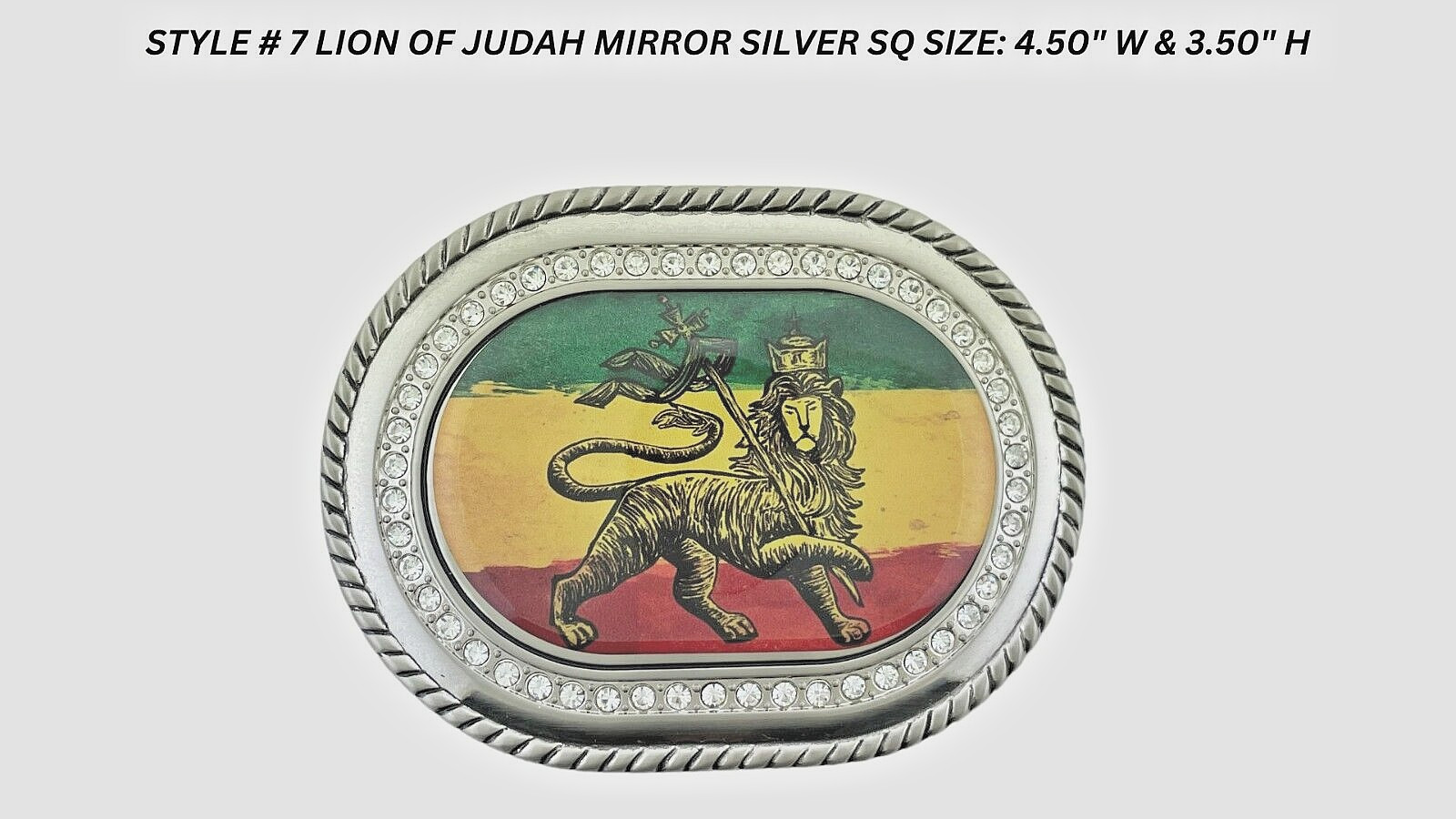 Reggae Rasta Belt Buckles Rastafarian Dub Music Culture Lion Judah Silver Bling