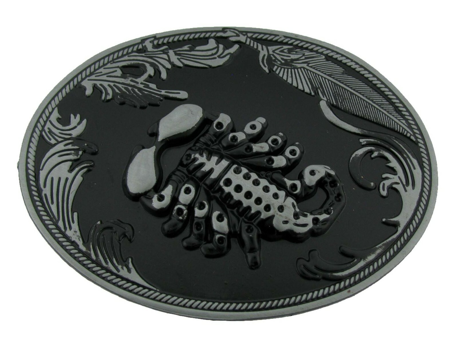 Scorpion Belt Buckle Zodiac Sign Gothic Rodeo USA Cowboy Western Silver Metal TX