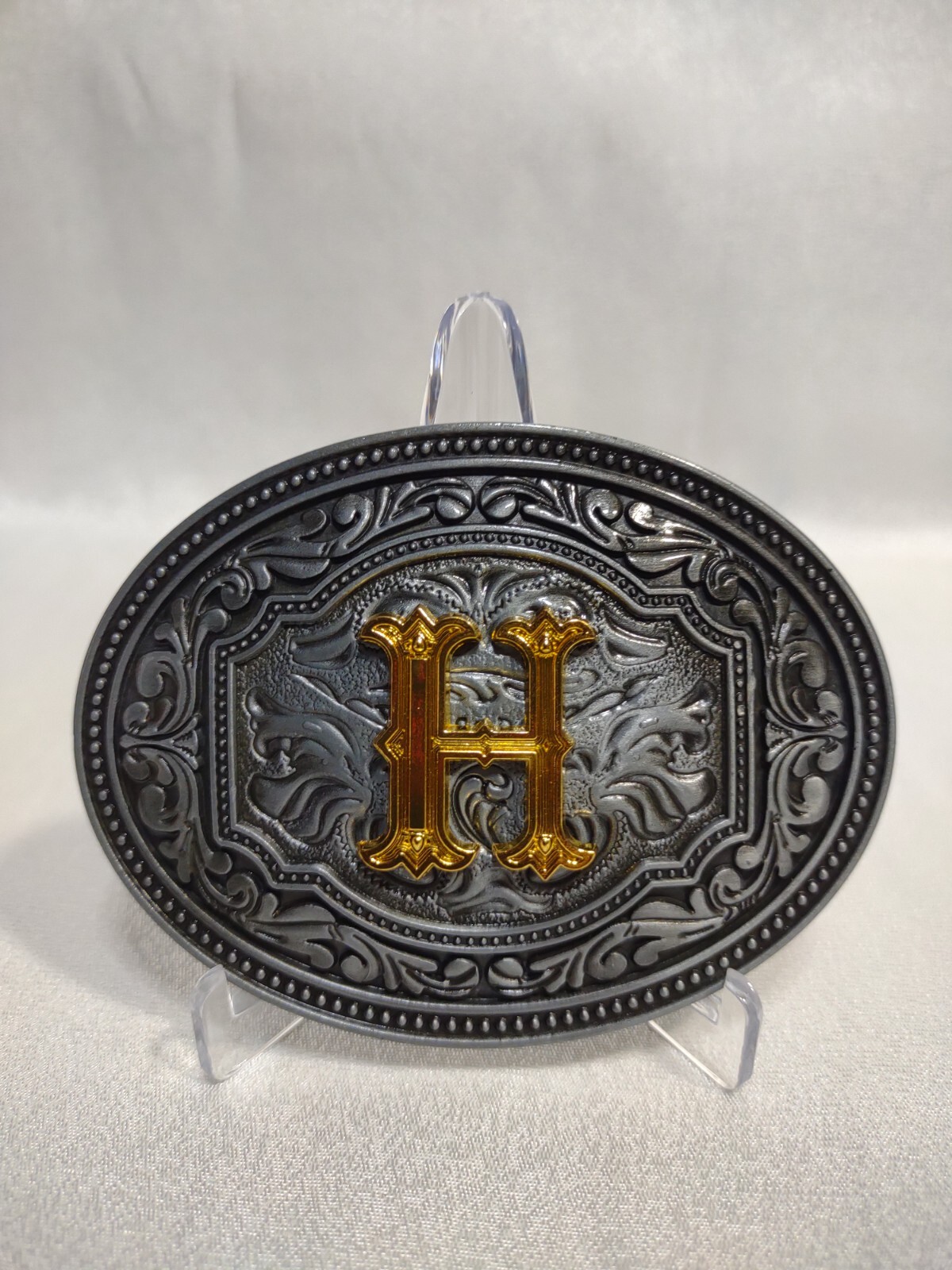 Btilasif Western Cowboy Belt Buckle for Men Women Initial Letter H