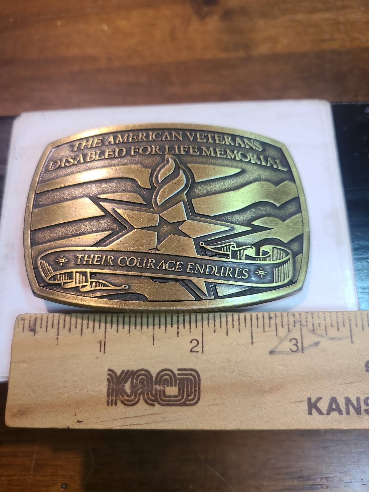 The American Veterans Disabled For Life Memorial 2006 Belt Buckle – 0369