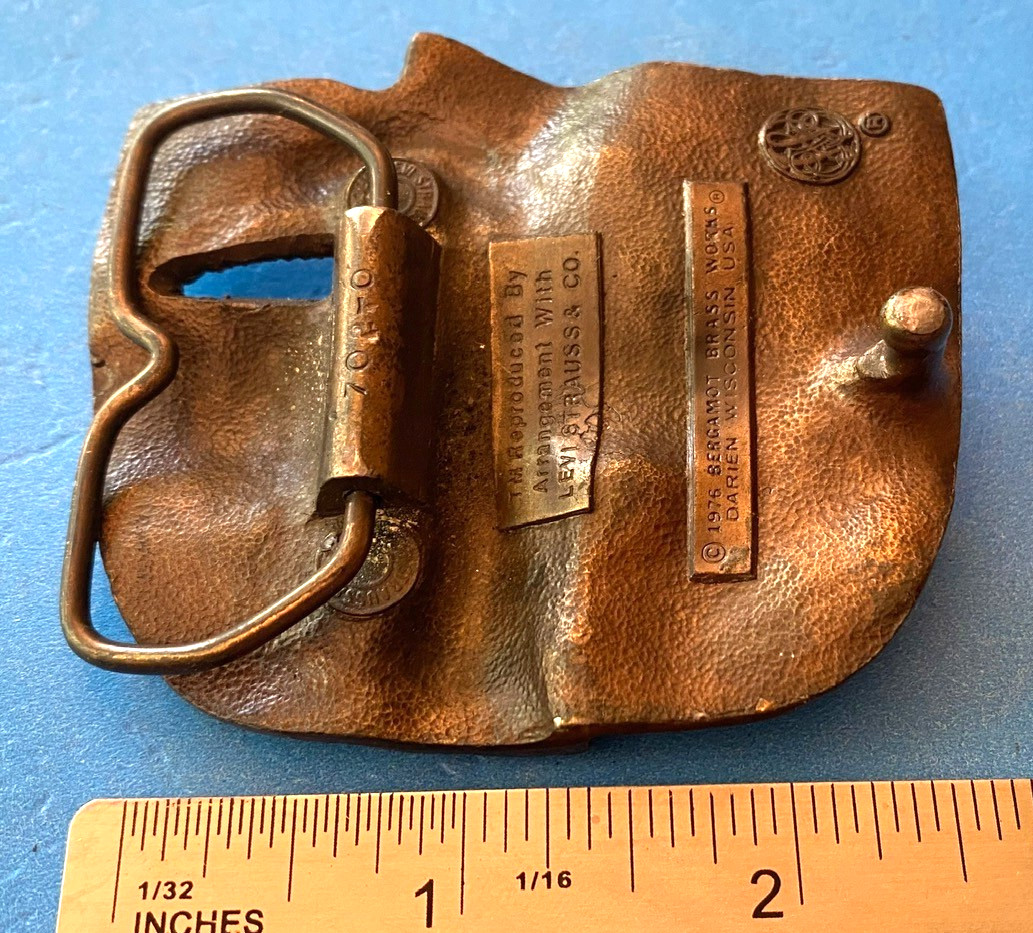 Vintage Zipper Jeans Belt Buckle