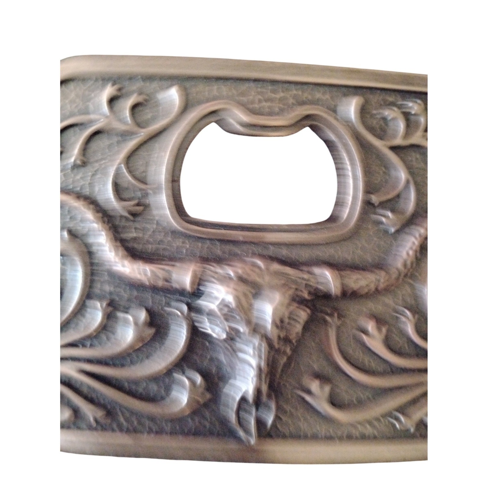 Western Cowboy Steer Bottle Opener Belt Buckle
