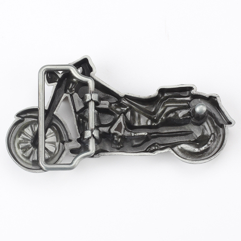 Motorcycle Belt Buckle Western Cowboy Motorcyclist (MOT-05)