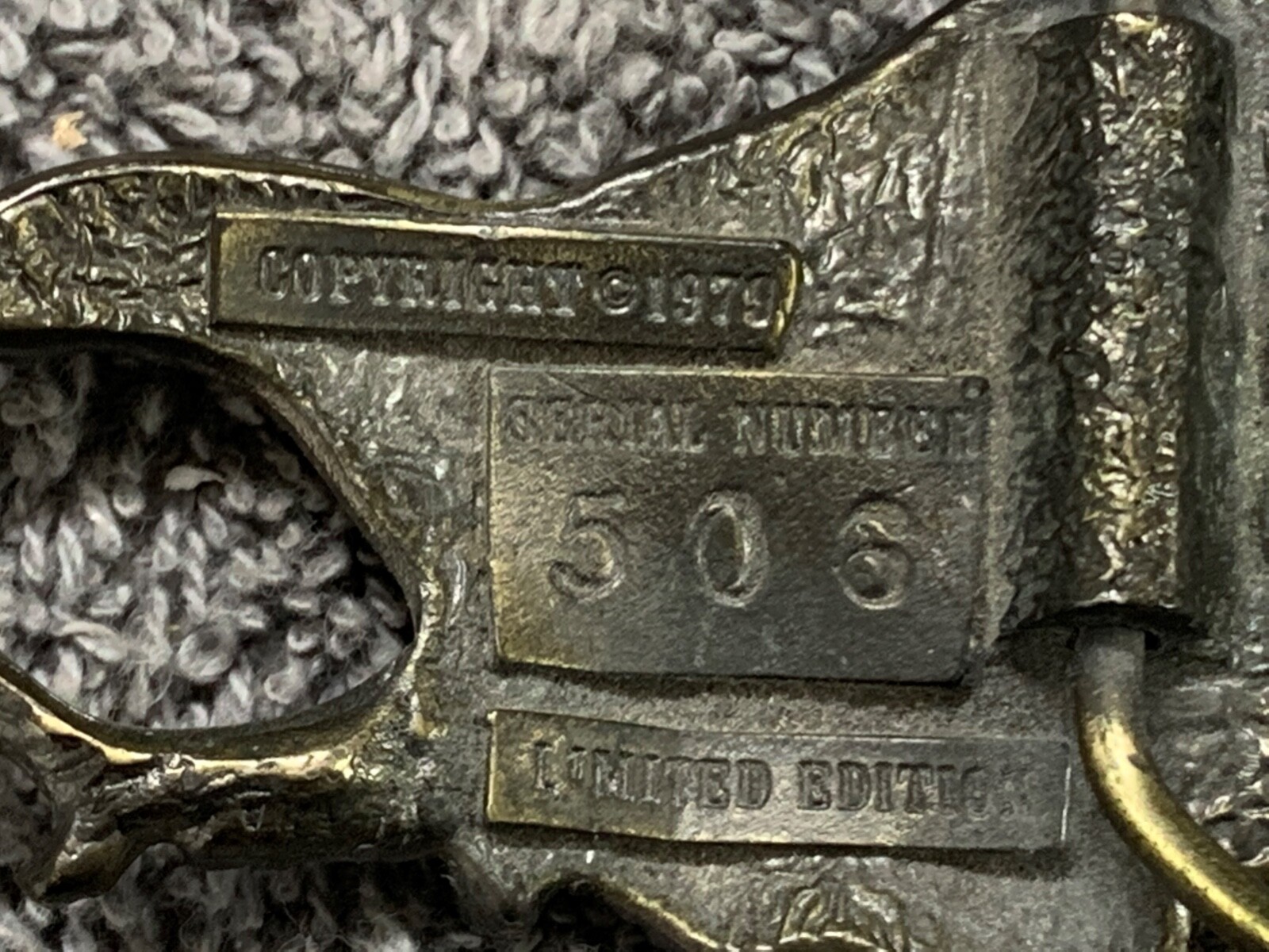 VTG 1979 Landing Eagle American Chicago Buckles USA Belt Buckle