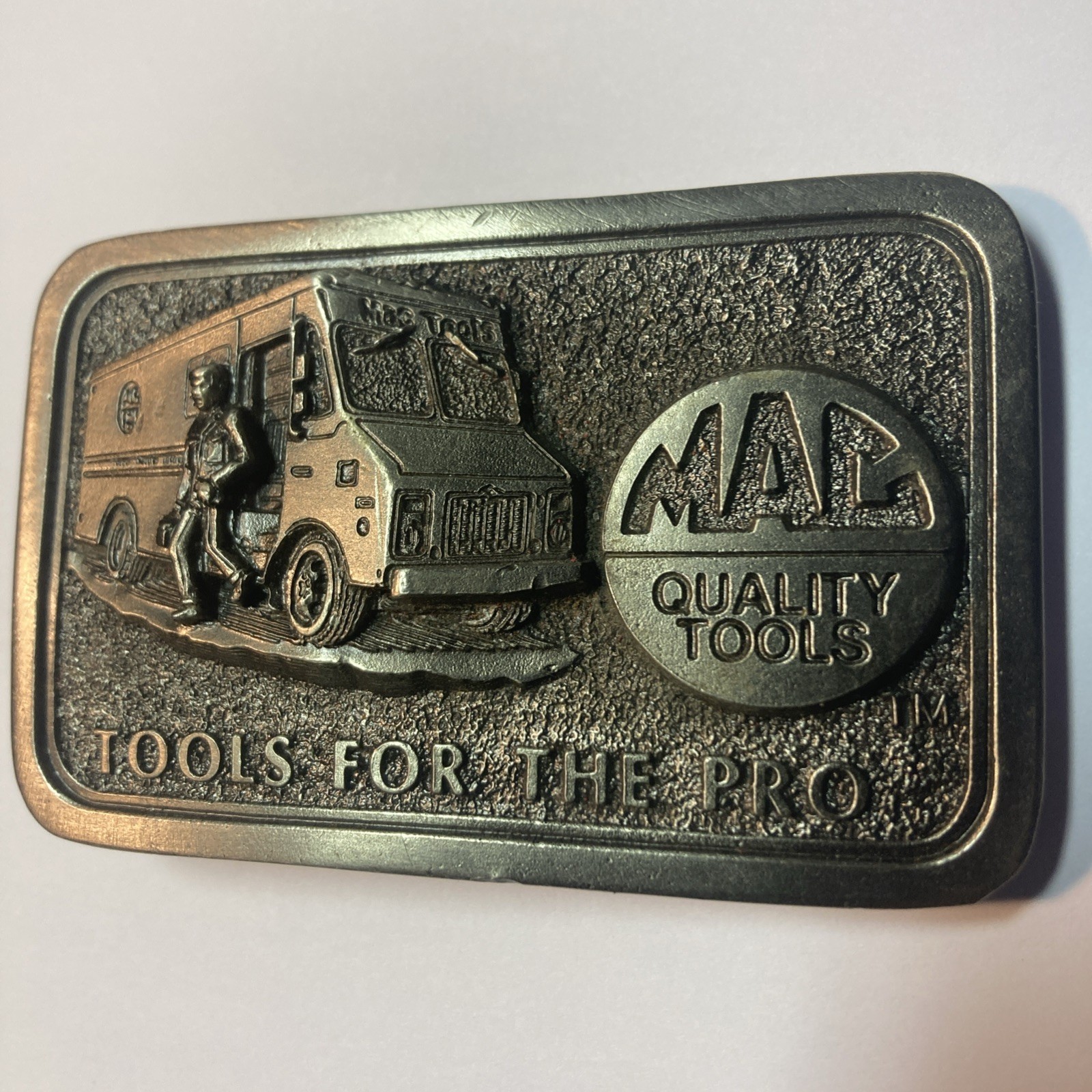 Pewter Belt Buckle Mac Pro Tools Limited Ed 3rd in Series fits 1.75&Prime; Belts