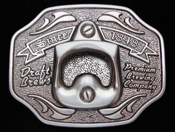 PA05108 REALLY NICE **PREMIUM BREWING COMPANY** BEER BOTTLE OPENER BELT BUCKLE