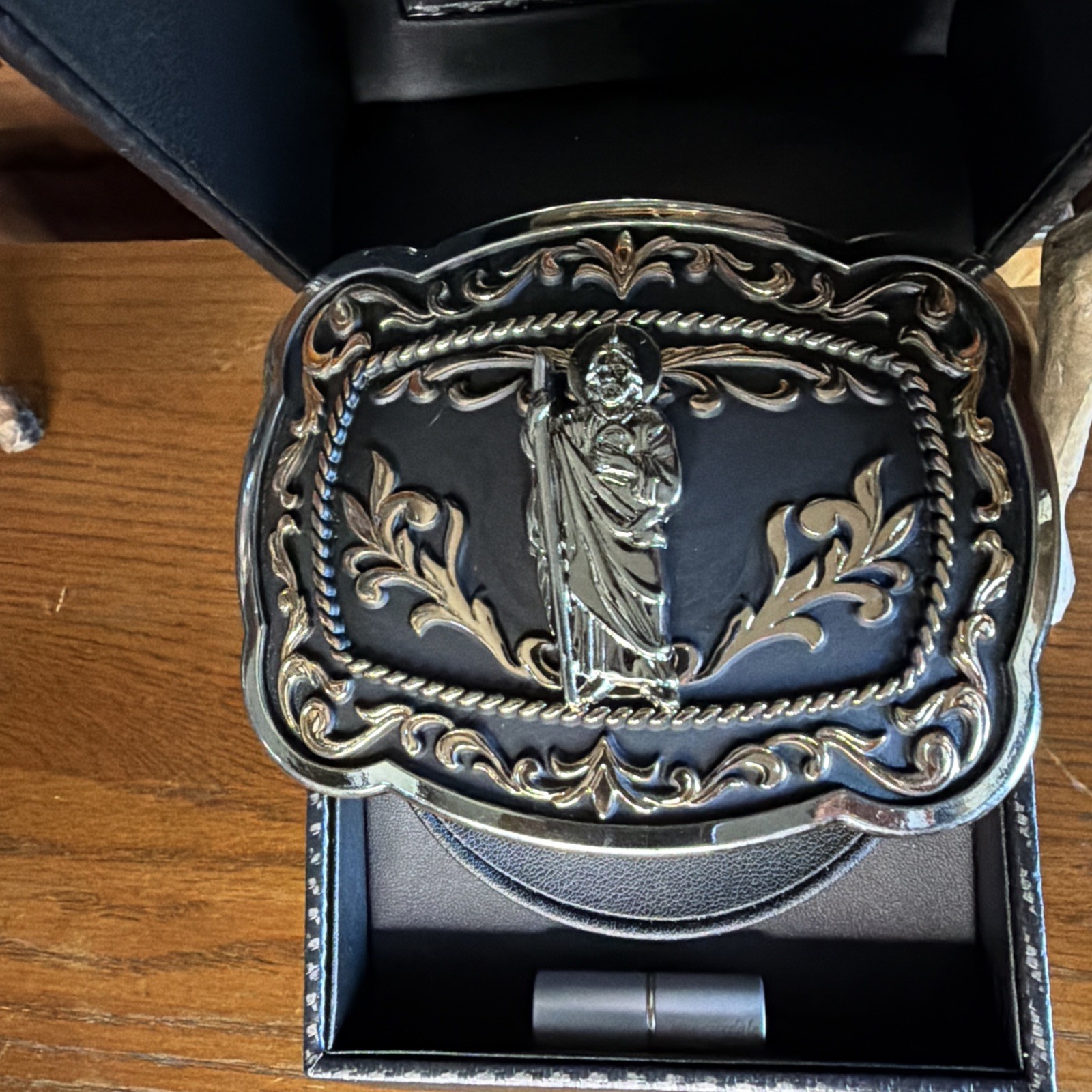 Western Style Saint Jude Buckle Hebilla Vaquero San Judas
