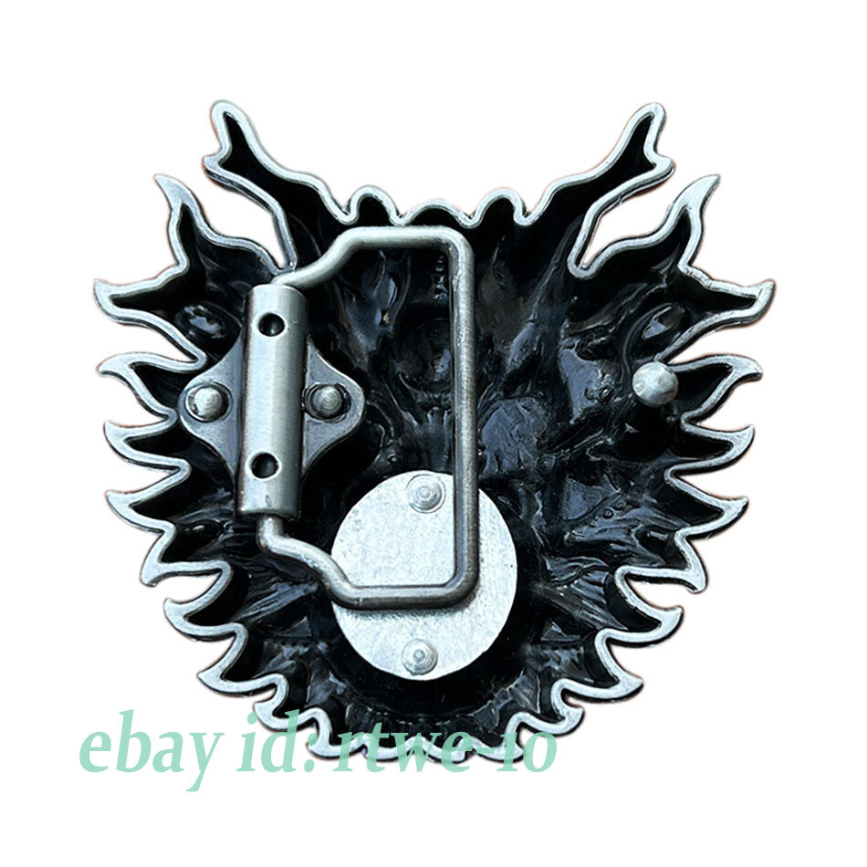 Vintage Men Belt Buckle Western Cowboy Alloy Chinese Dragon Spits Out Pearls Tap