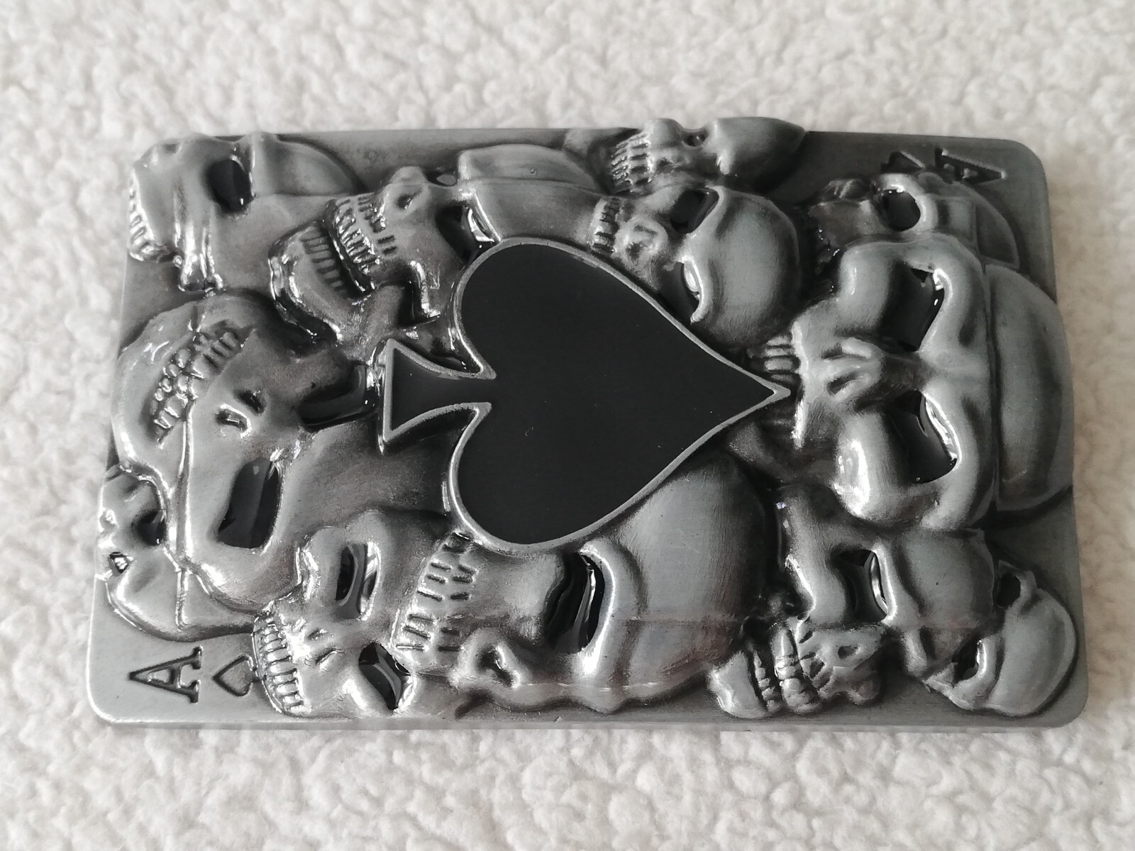 Patriotic American USA Ace Of Spades Skulls Metal Belt Buckle Unisex New.
