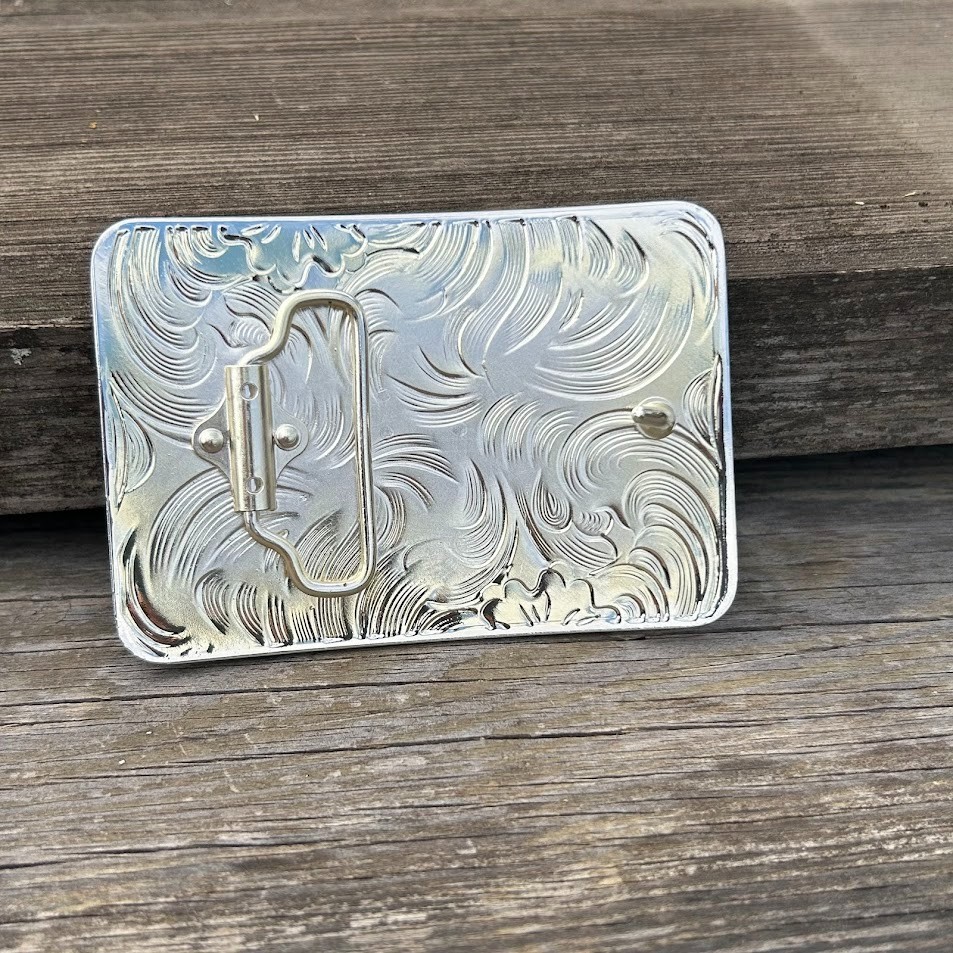 Top Notch Accessories Silver and Gold Praying Cowboy Design Western Belt Buckle
