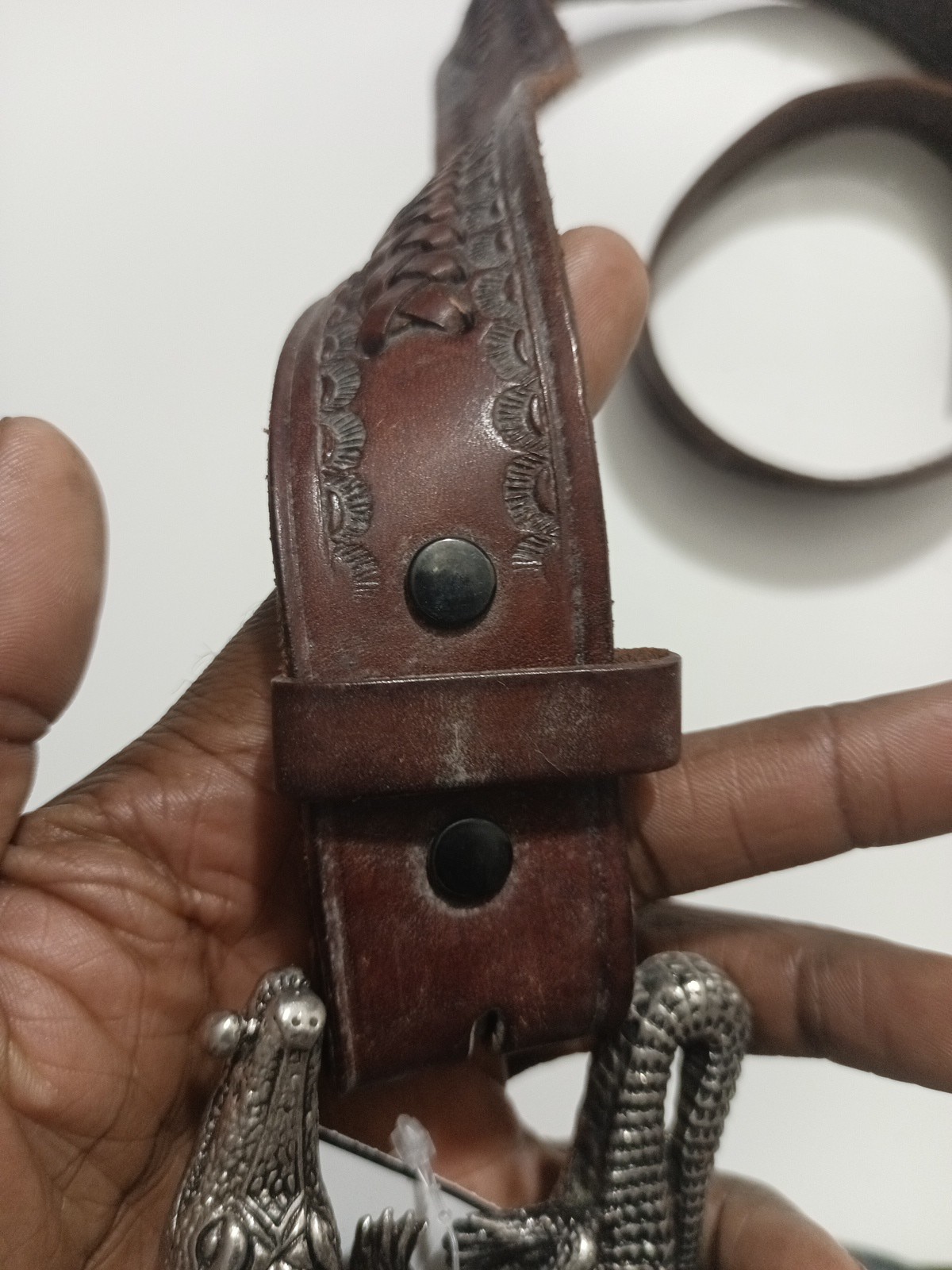 Authentic Barry Kieselstein Cord Vintage Sterling Alligator Belt & Buckle👍Rare