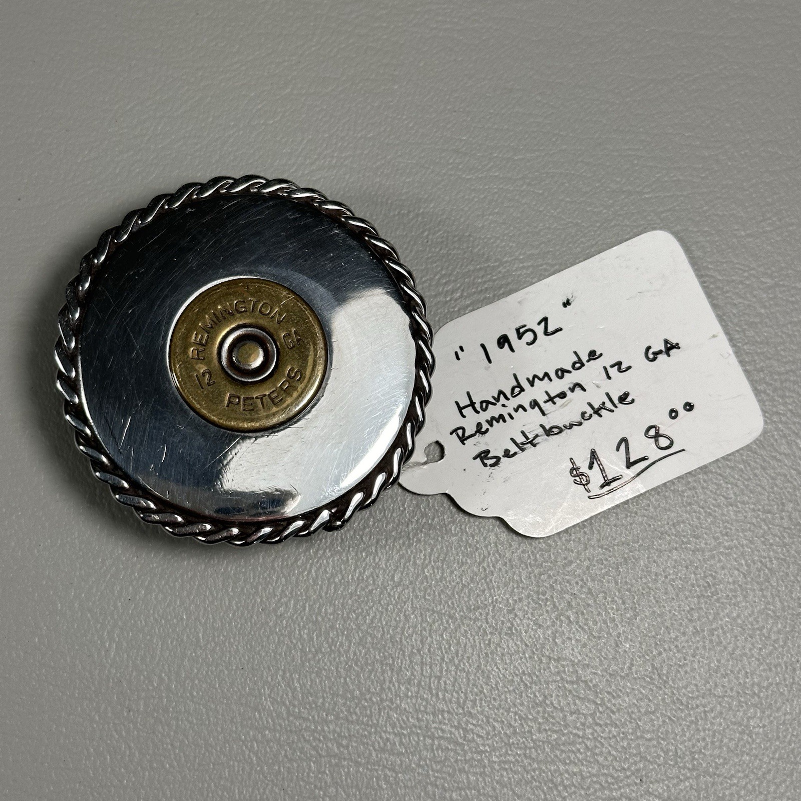1952 Handmade Remington 12 GA Beltbuckle