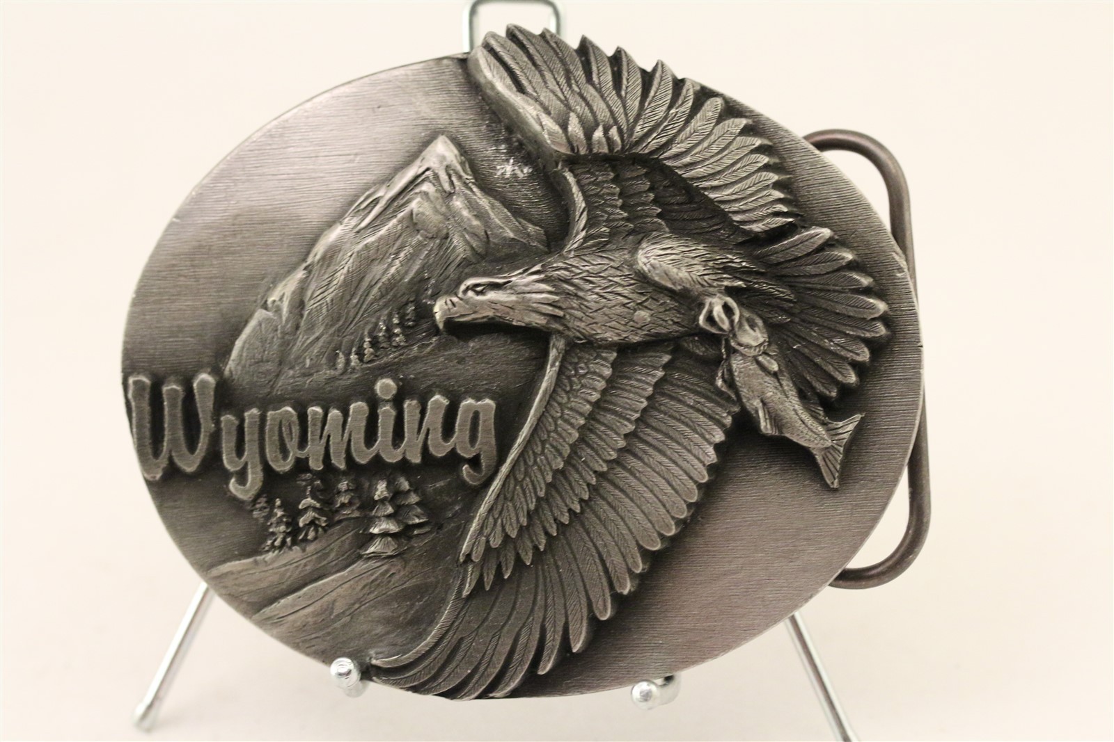 1990 Siskiyou Belt Buckle Co Wyoming Buckle Never Used