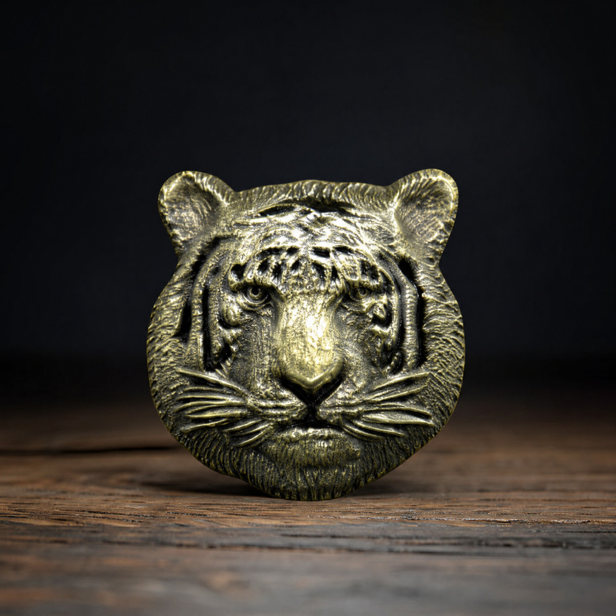 Tiger Belt Buckle Antique Bronze Plated Metal Mens Western cowboy Animal Gift