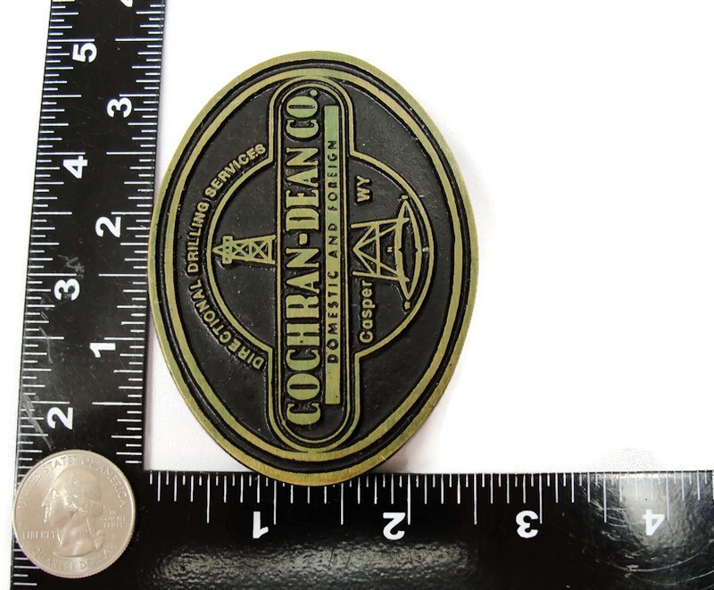 Cochran-Dean Belt Buckle Drilling Services Casper Wyoming DynaBuckle Bronze