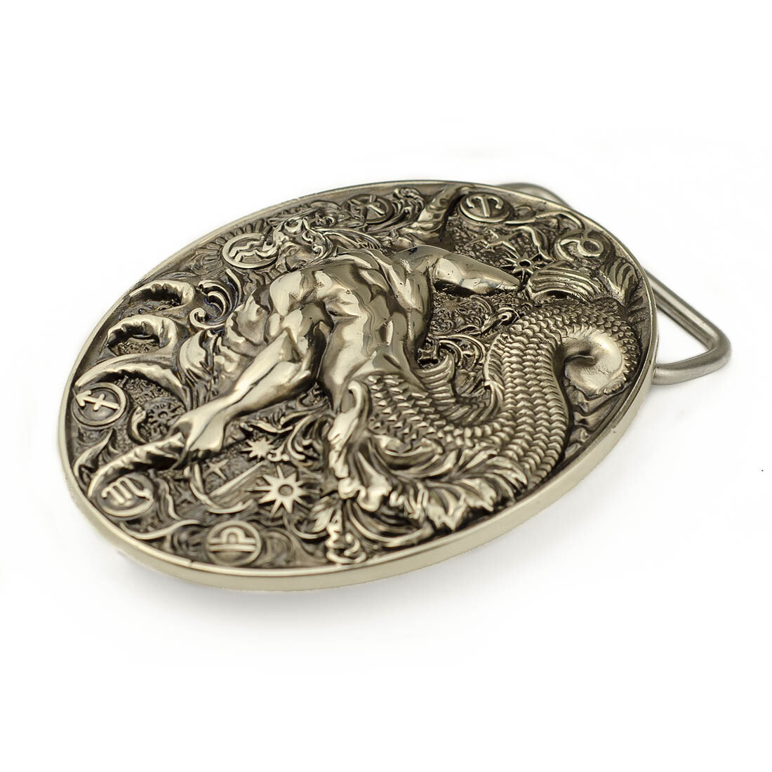 Aquarius german silver belt buckle, Horoscope Astrological Zodiac Sign buckle