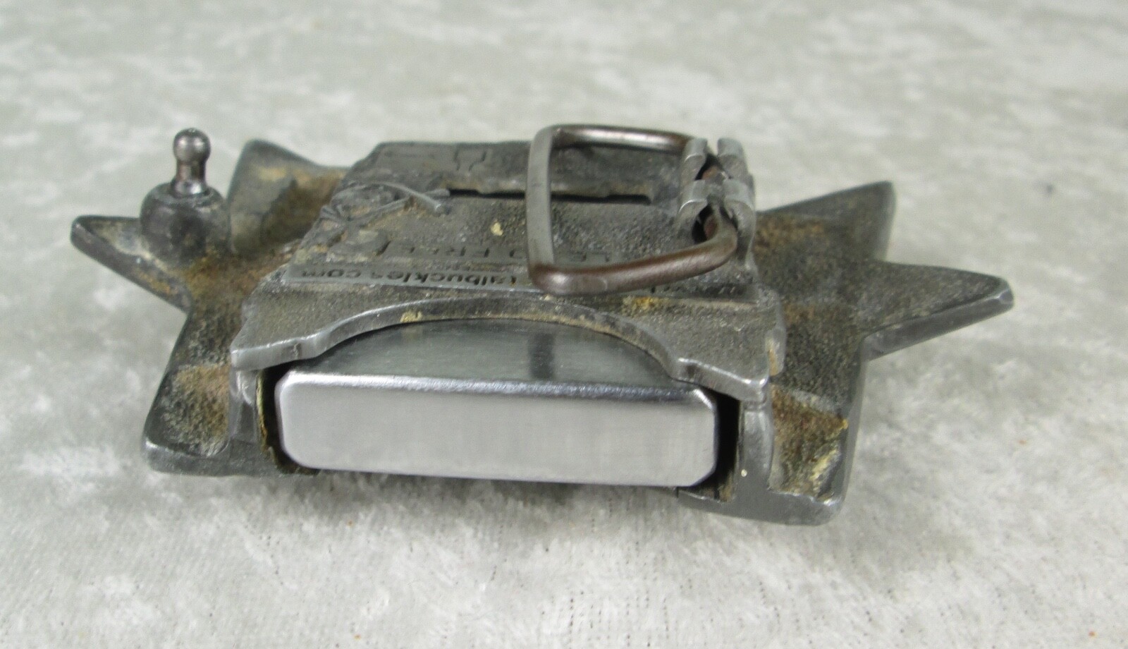 Skull Stars Belt Buckle Lighter Holder Bottle Opener Heavymetalbuckles
