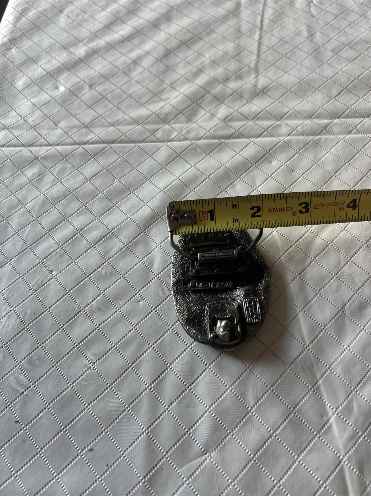 American Construction Worker Heavy Numbered Belt Buckle 1988 USA Eagle