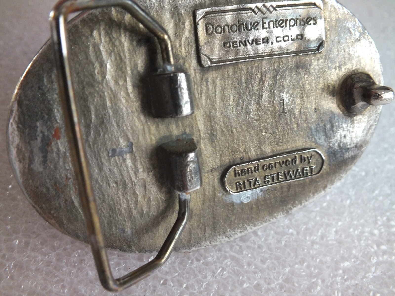 Vintage – Belt Buckle with Eagle – Donohue Enterprises – DENVER – Rita Stewart