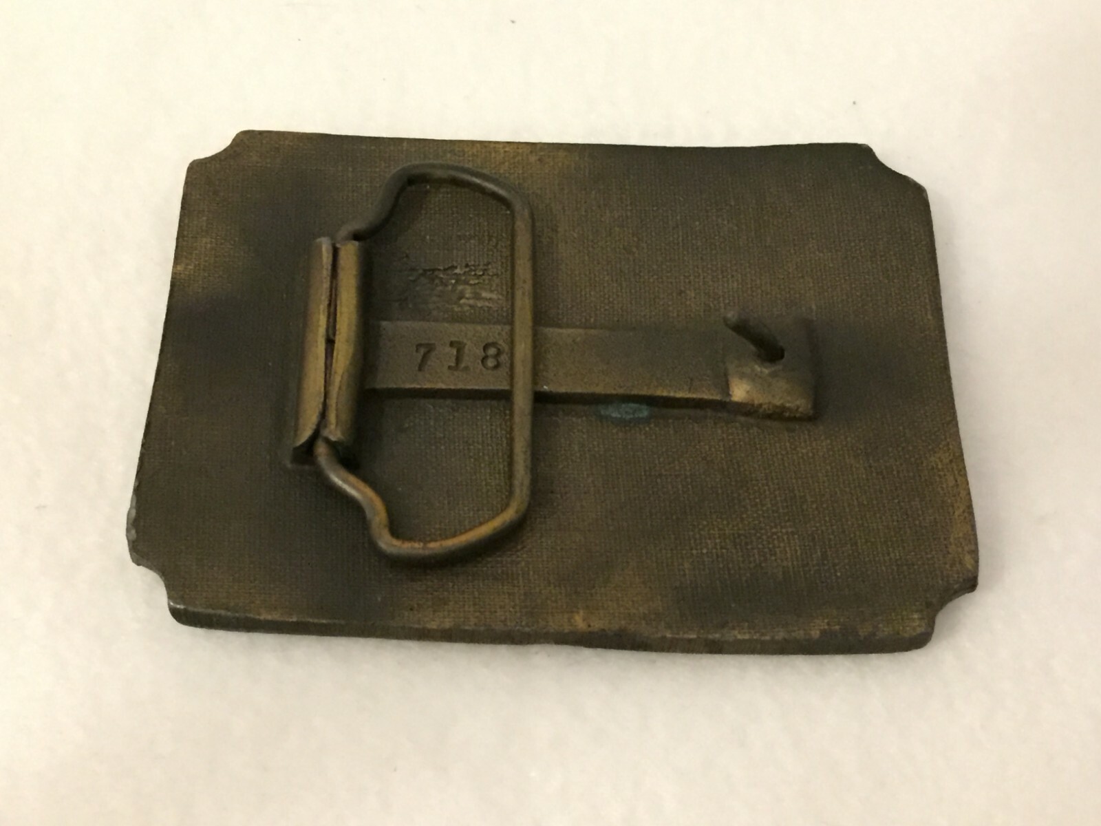 Belt Buckle Pioneer Cowboy Tall in the Saddle Brass Buckle Vintage