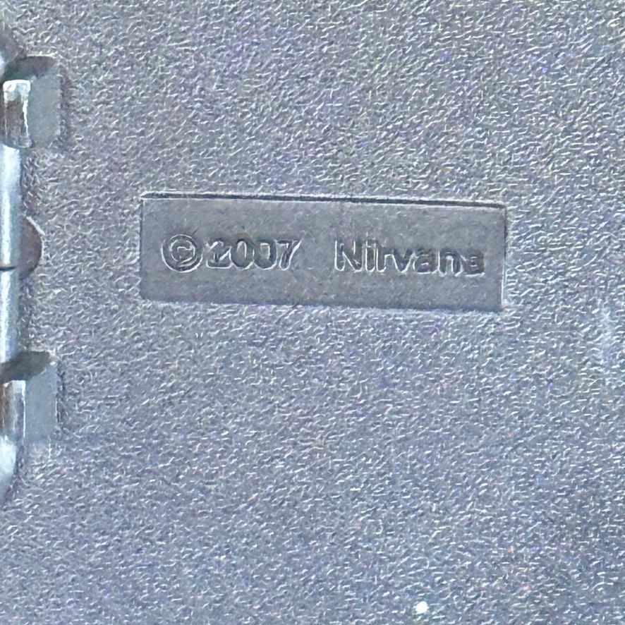 Nirvana Smiley Face Belt Buckle 2007 Black Yellow Licensed 3&Prime; Rock Band