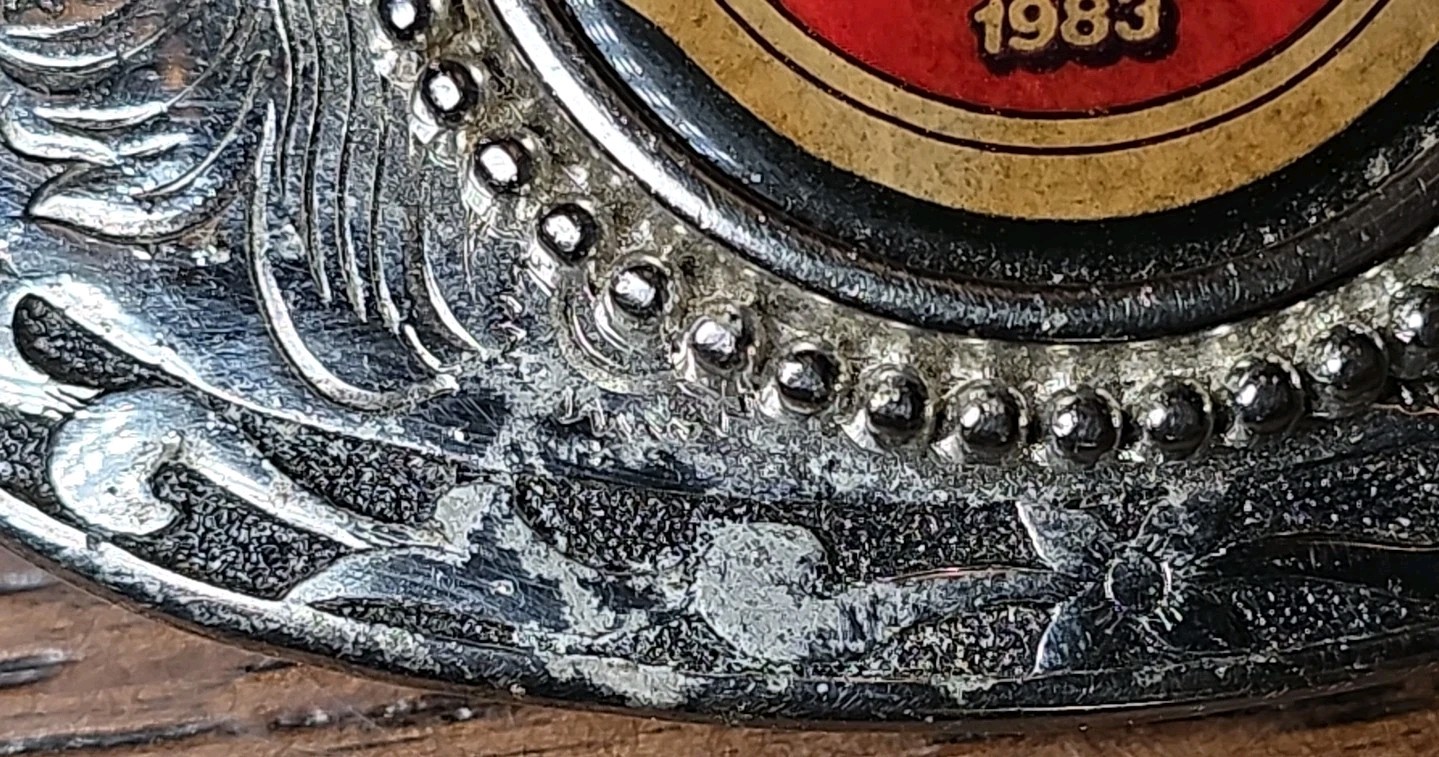 VTG 1983 100 Years Peabody Coal Mining Miners Metal Belt Buckle Indiana Kentucky