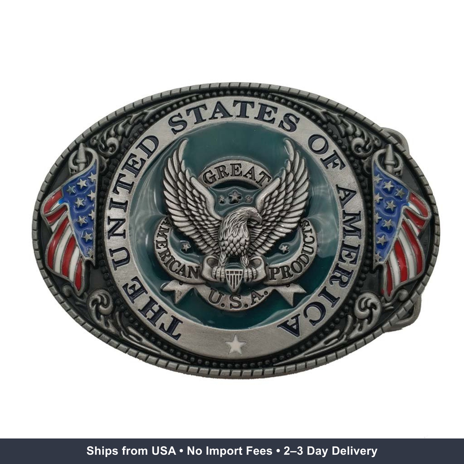 Buckle Rage Belt Buckle Oval Eagle »The United States Of America »