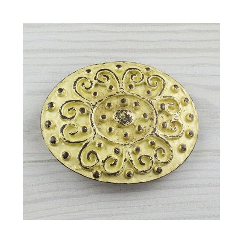 Dark Brass Floral Ornament Belt Buckle Costume – Boho Retro Metal Buckle