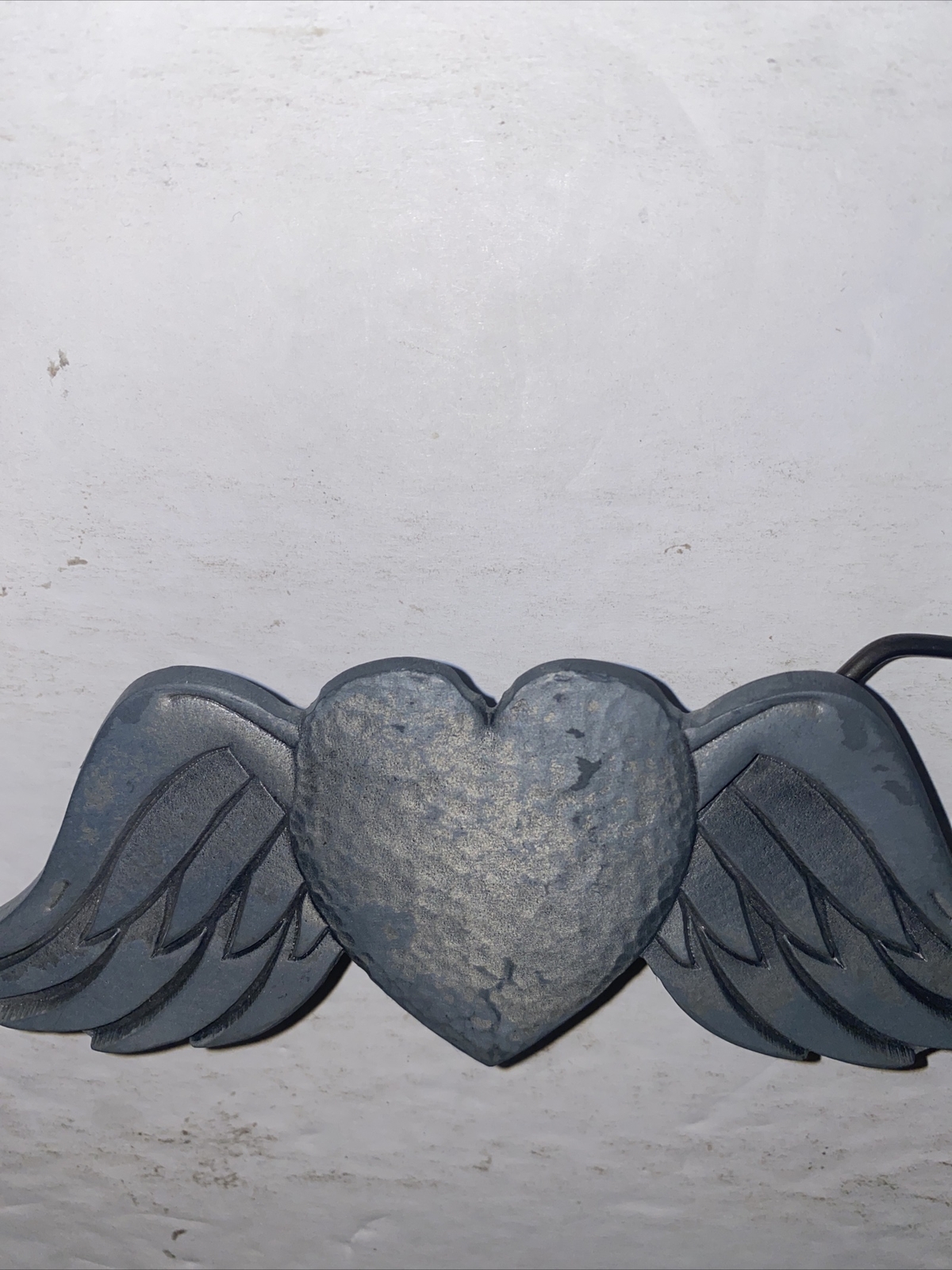 VALENTINES WINGED HEART Belt Buckle Love Wings Rock GREAT AMERICAN Pewter Biker