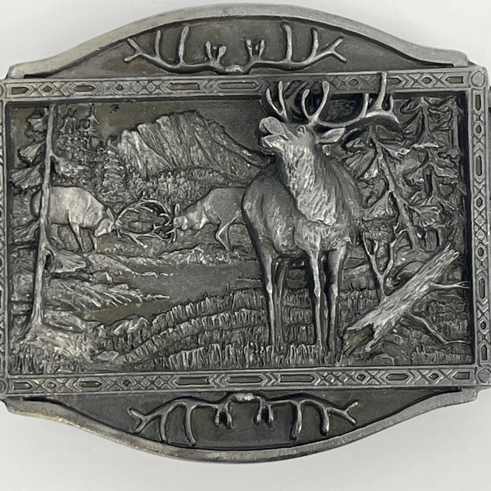 Vintage Belt Buckle Elk Relief Brew City Collectibles 1994 Country Western