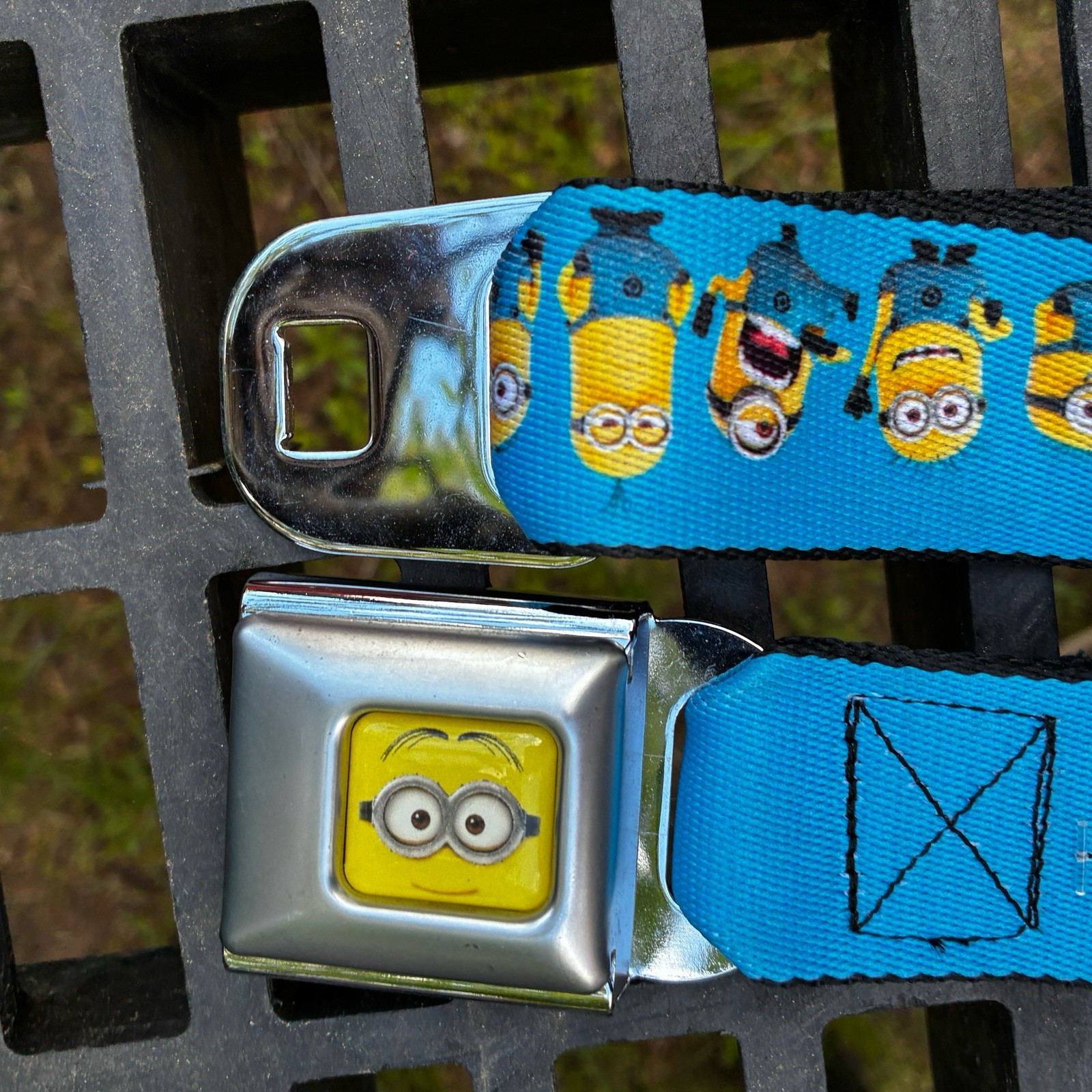 Buckle Down Despicable Me Minion Dave Face Unisex Buckle Belt Graphic Print 45&Prime;