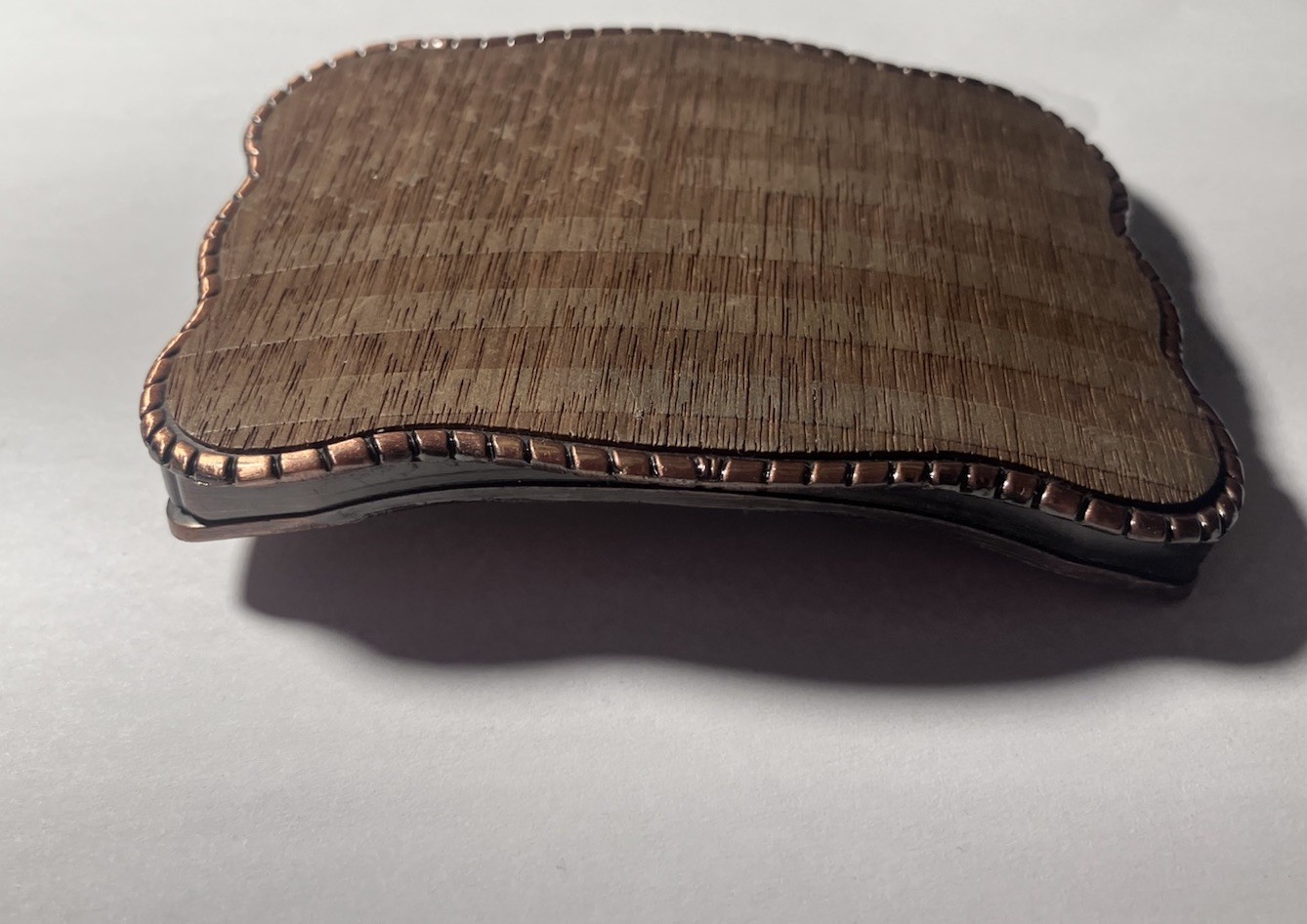 Laser Etched Walnut Wood American Flag Wallet Belt Buckle