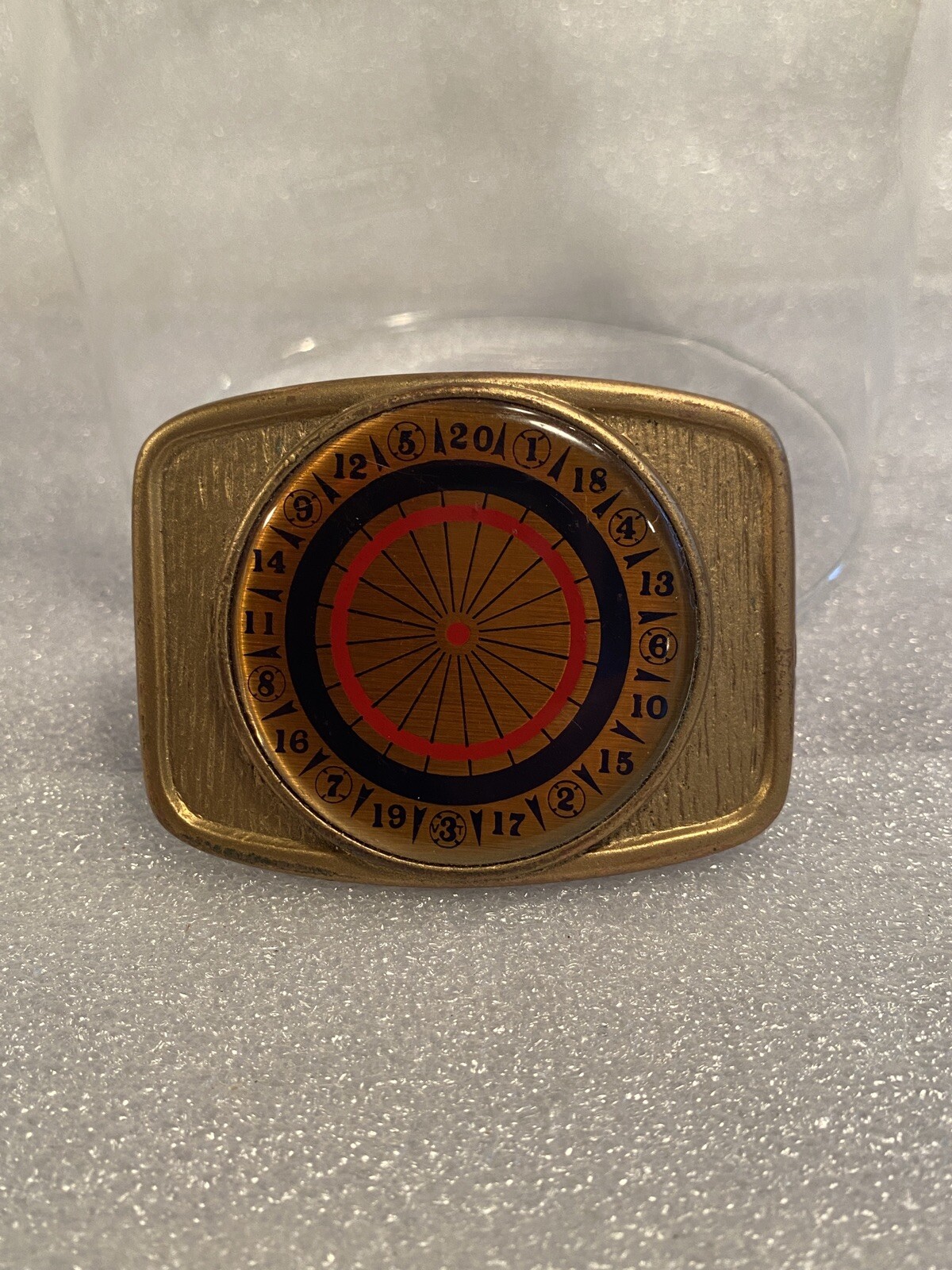 Dart Board Belt Buckle. 3&Prime; x 2-1/4&Prime; Unbranded.