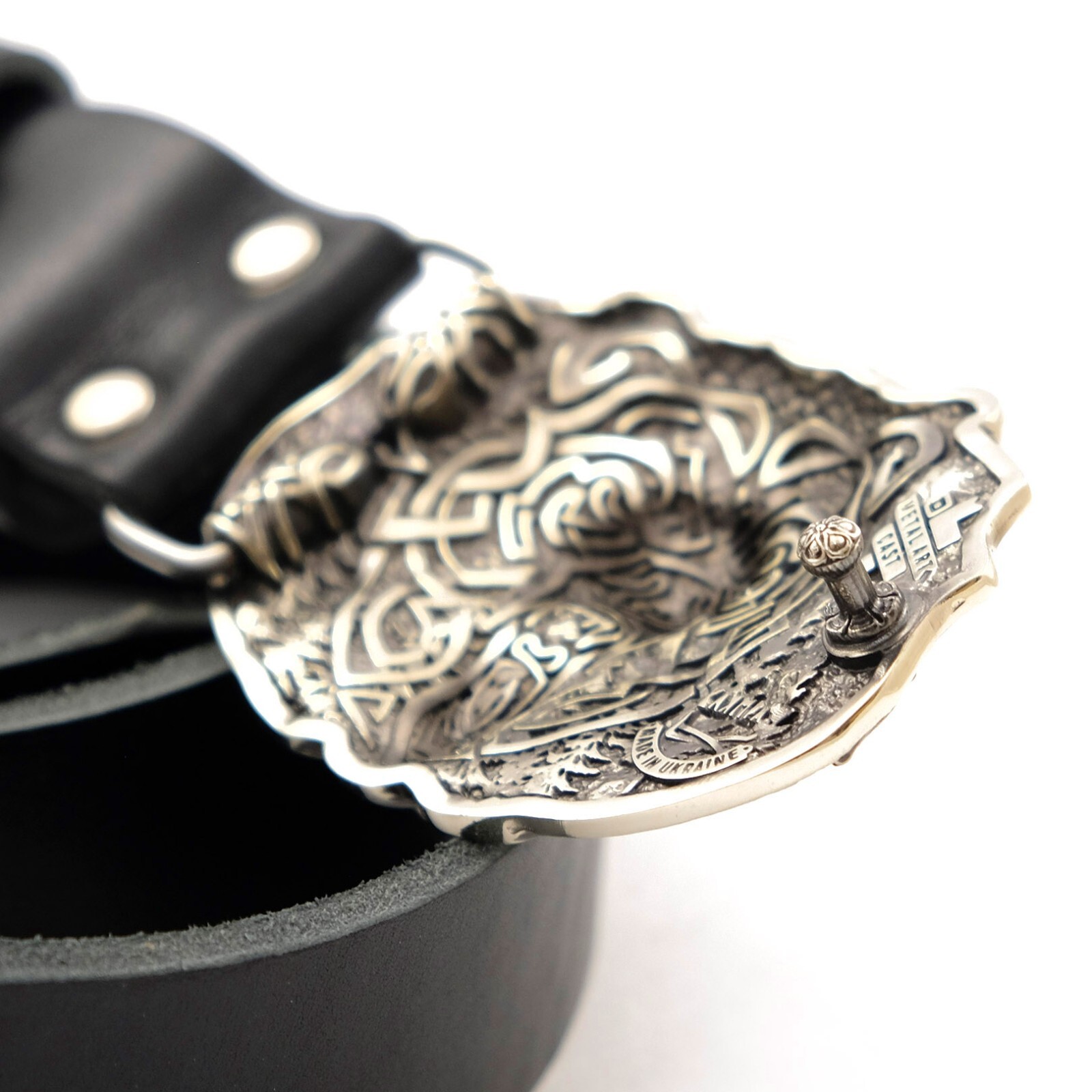 German silver Belt buckle Grizzly Bear, Animal belt buckle, Brown bear buckle
