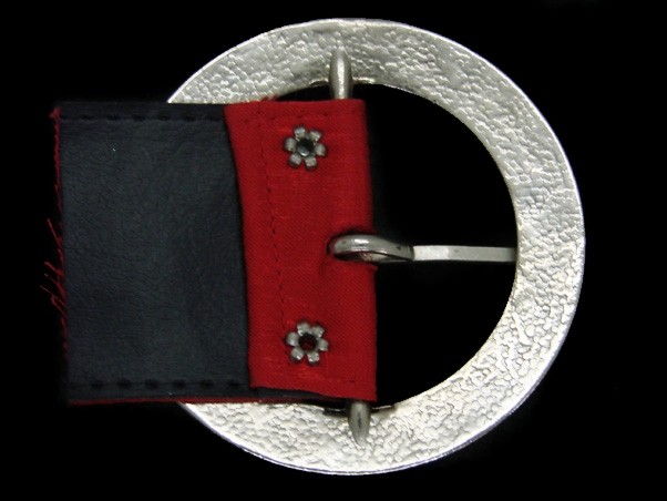 UB01111 REALLY GREAT **TRADITIONAL** ART FASHION SILVERTONE CIRCLE BELT BUCKLE