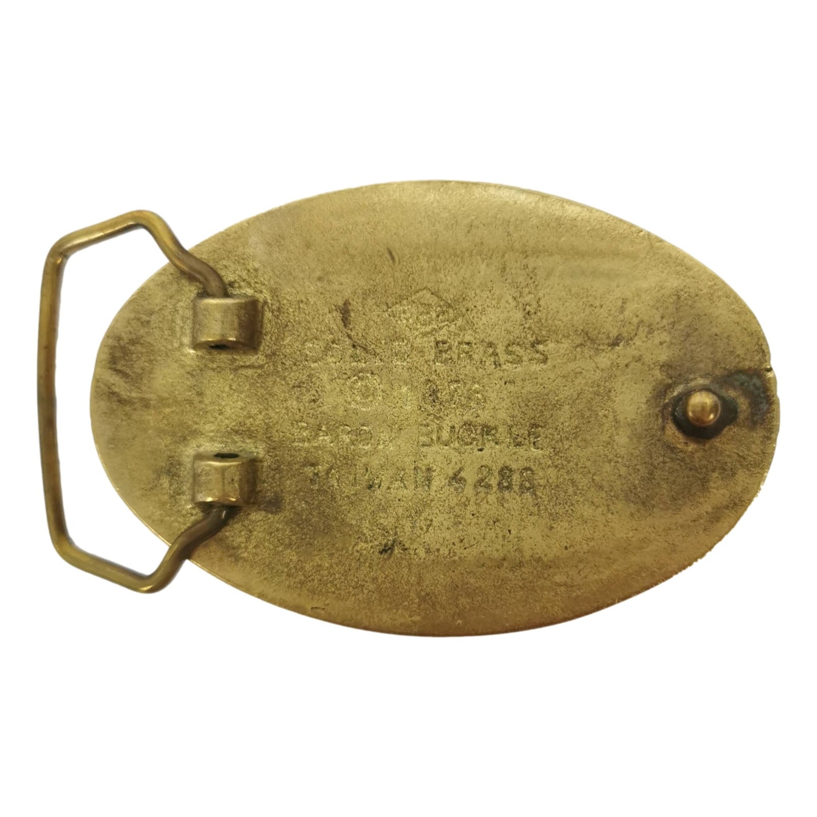 Vintage Bluegrass Mens Belt Buckle Solid Brass Country Music Circa 1978