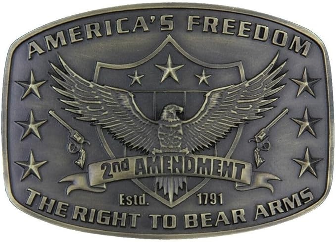 Montana Silversmiths 2nd Amendment Heritage Attitude Buckle