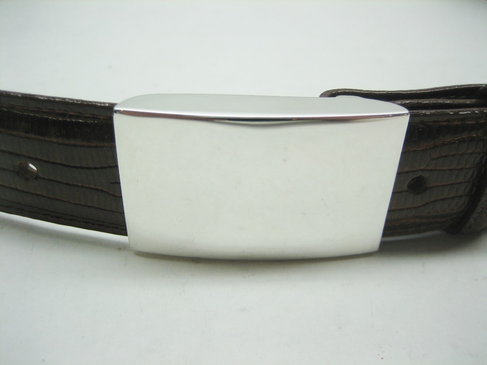 Sterling silver 925, 1 oz engravible buckle for 30 mm belt strap MADE IN U.S.A.