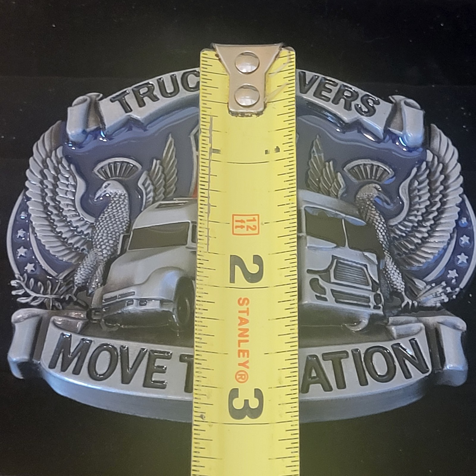 Truck Drivers Move The Nation Belt Buckle Metal & Enamel New