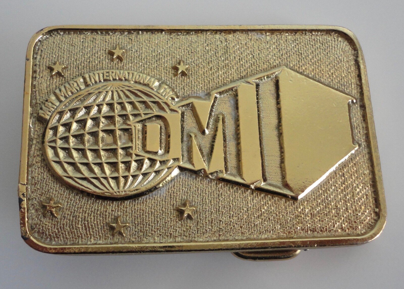 Vintage DMI DART MART INTERNATIONAL Metal Belt Buckle~Darts