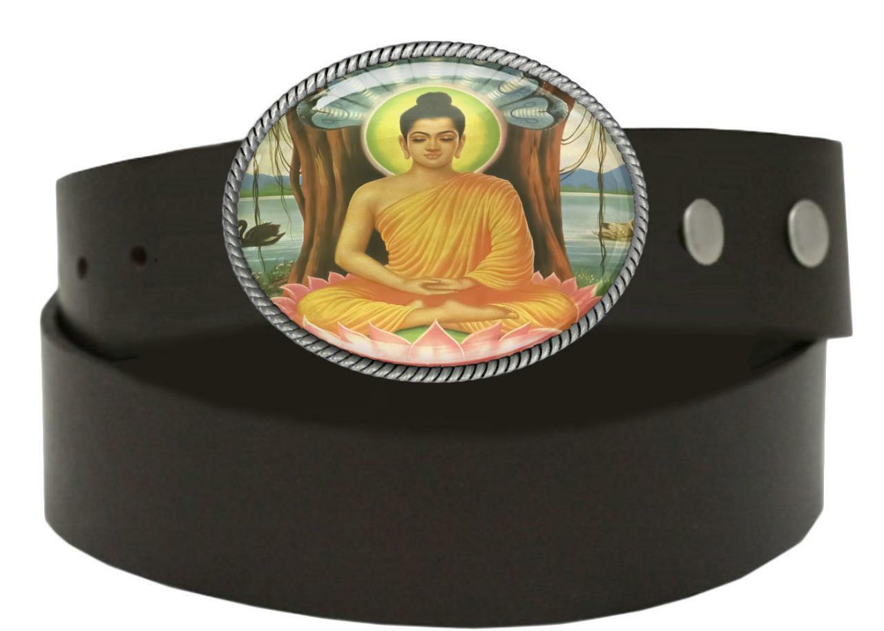 Buddha Gautama Belt Buckle – Spiritual Meditation Handmade Unisex Gift- 318