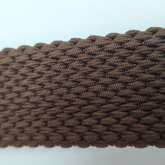 Tommy Bahama Reversible Belt Mens LXL Brown Black Canvas Leather Trim Buckle