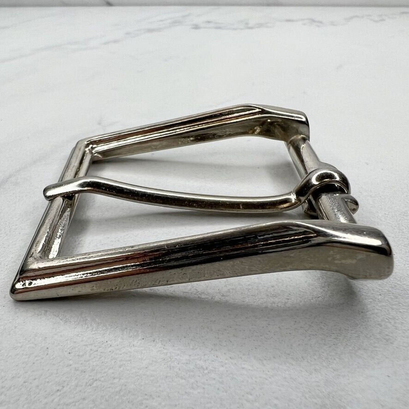 Silver Tone Simple Basic Belt Buckle