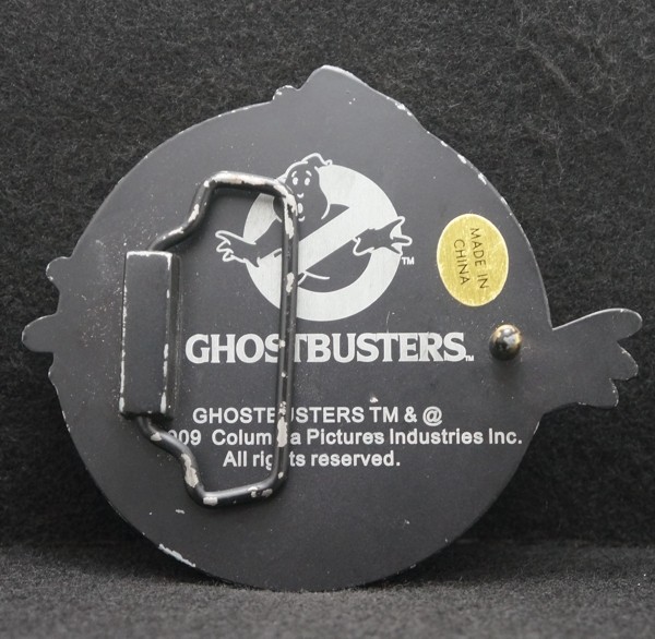 WD13137 *NOS* GREAT VINTAGE 2009 **GHOSTBUSTERS** MOVIE LOGO ARTWORK BELT BUCKLE