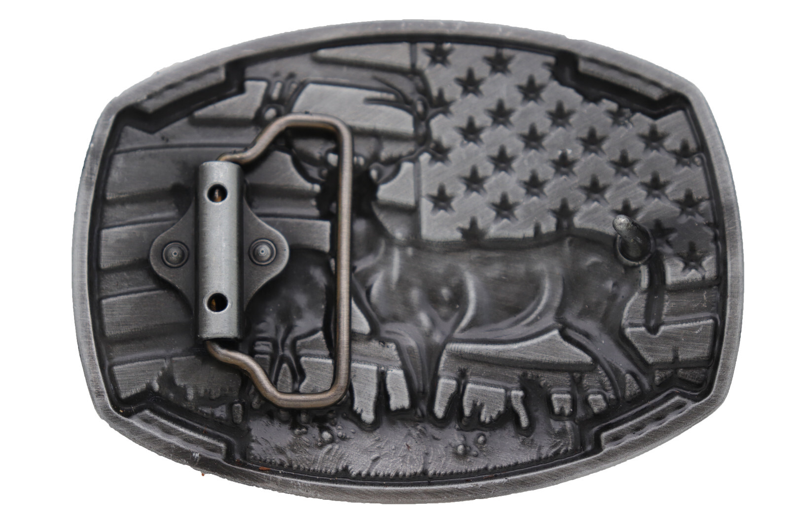 Men Women Silver Metal Belt Buckle Deer Nature Hunter Western Fashion Jeans Pant