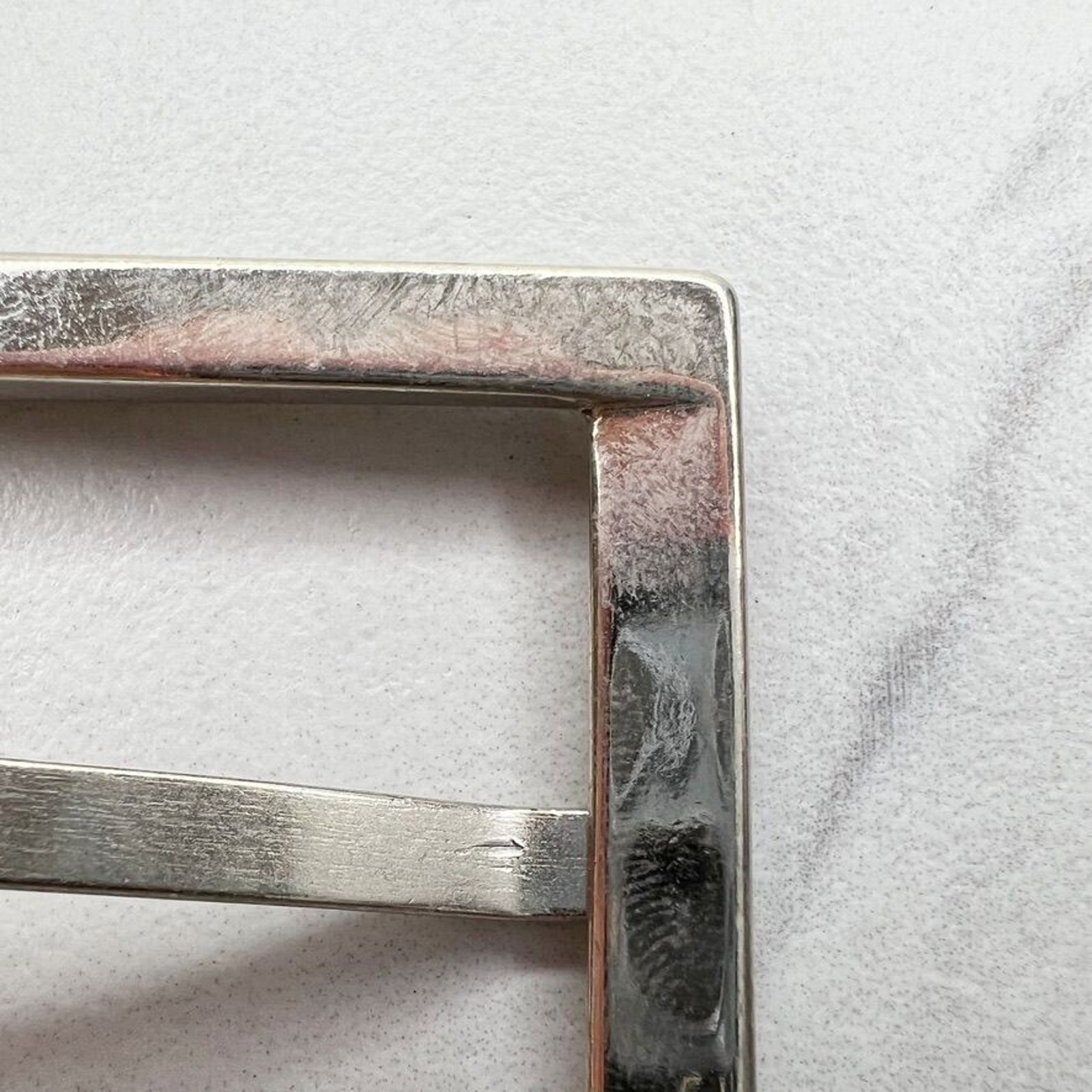 Silver Tone Simple Basic Belt Buckle