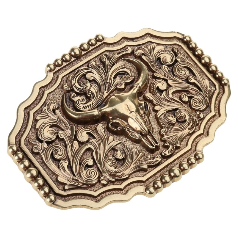 Western Belt Buckle Bull Heads Cowboy Accessory Alloys Animal Head Belt Buckle