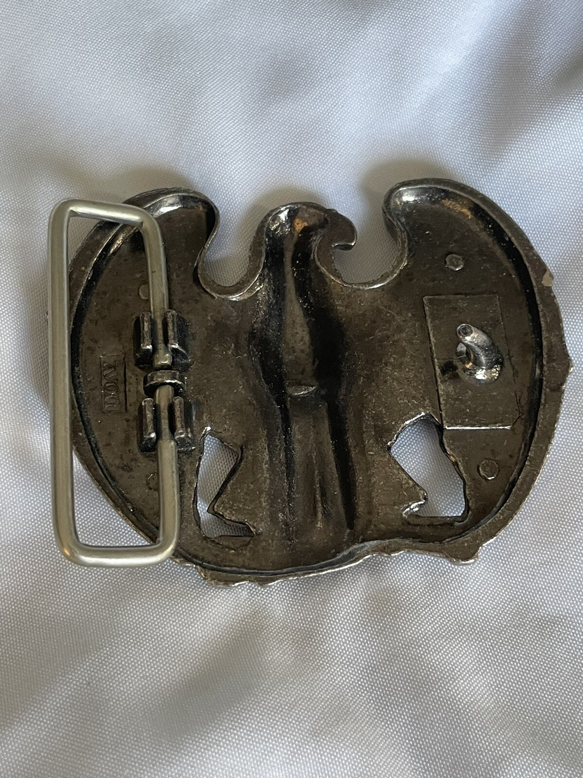 Vintage Avon American Eagle Patriotic Pewter Belt Buckle 2.5”