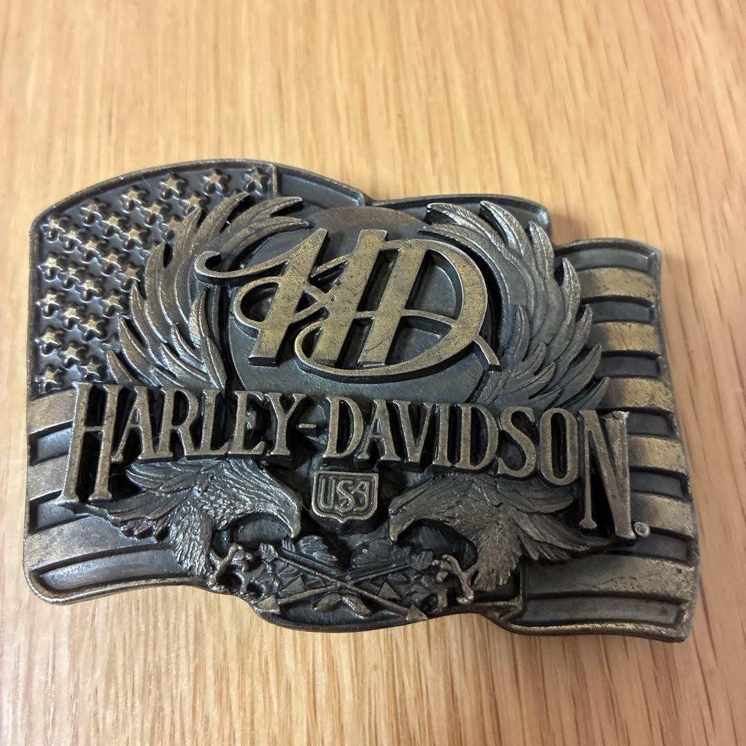 1988 Harley-Davidson C-88 Eagle Flag Belt Buckle Siskiyou USA OEM Vintage